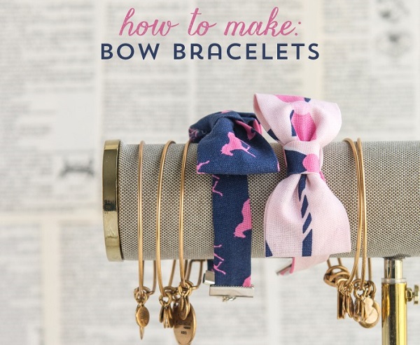 Tutorial: Fabric bow bracelet