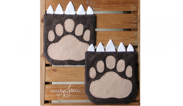 Free pattern: Bear claw hot pad