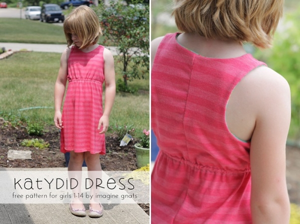 Free pattern: Katydid dress for girls