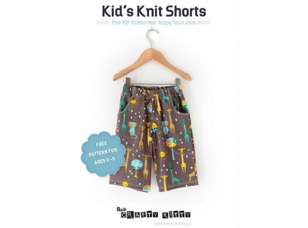 Free pattern: Knit shorts for boys or girls