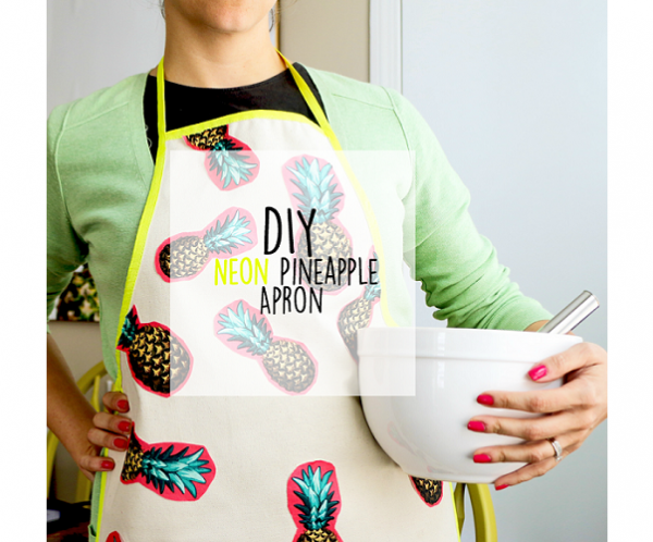 Tutorial: Neon pineapple apron 