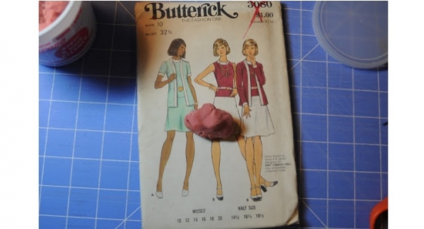 Tutorial: How to clean a vintage sewing pattern