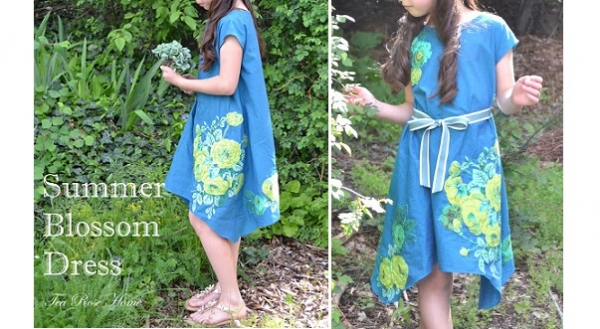 Free pattern: Summer Blossom Dress for girls