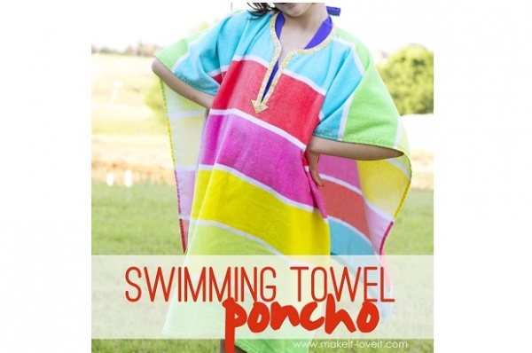 Tutorial: Beach towel swim cover up poncho