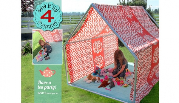 Tutorial: How to make a summer playhouse or lounge tent