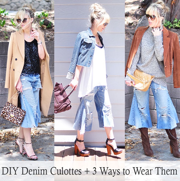 Tutorial: Turn jeans into culottes, plus 3 styling tips for wearing them