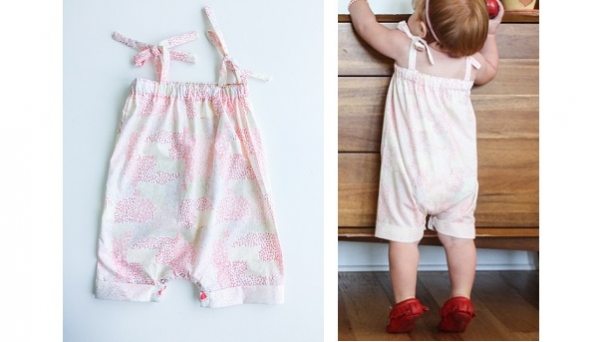 Tutorial: Easy boxy baby romper