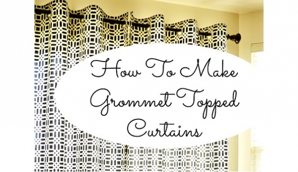 Tutorial: Easy grommet top curtains