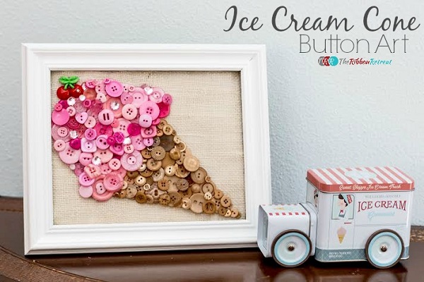 Tutorial: Ice cream cone button art