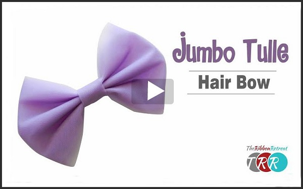 Video tutorial: How to make a jumbo tulle bow