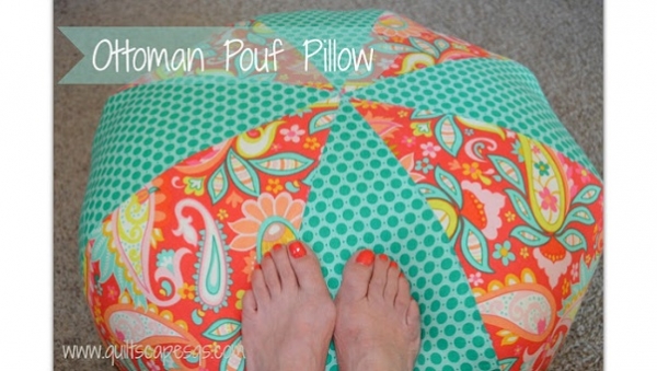 Tutorial: Ottoman pouf pillow