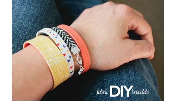 Tutorial: Scrap fabric bracelets