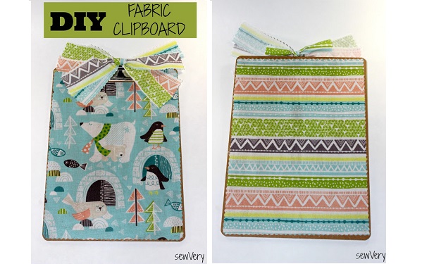 Tutorial: Fabric covered clipboard