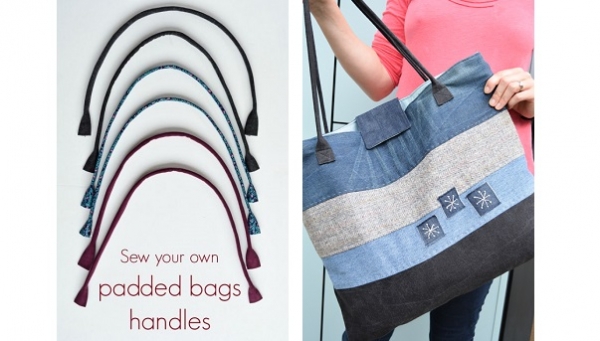 Tutorial: DIY padded fabric bag handles