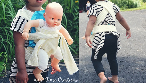 Free pattern: Baby doll carrier wrap