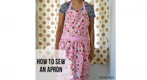 Tutorial: Simple apron with a gathered skirt