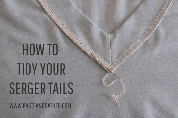 Tutorial: Easy way to finish your serger thread tails