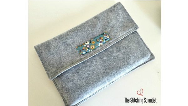 Tutorial: Easy felt and fabric laptop sleeve