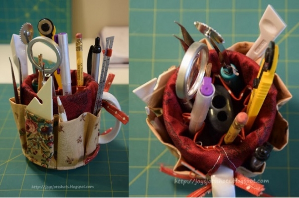 Tutorial: Coffee mug organizer wrap