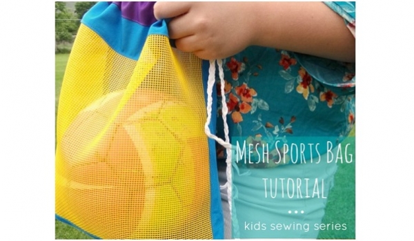 Tutorial: Kids mesh sports ball cinch bag