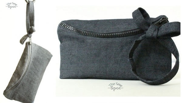 Tutorial: Curved zipper wristlet clutch