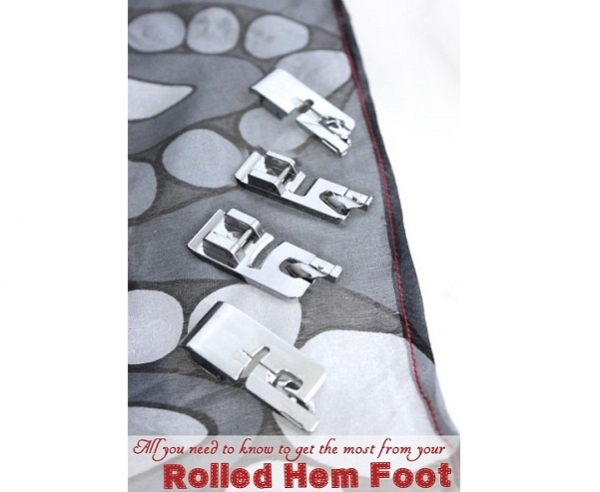 Tutorial: Make a narrow hem on your sewing machine with a rolled hem foot