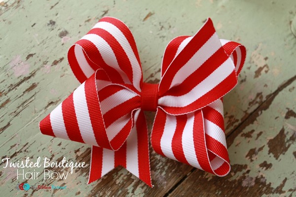 Tutorial: Boutique style twisted hair bow