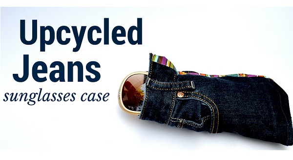 Tutorial: Recycled jeans sunglasses case