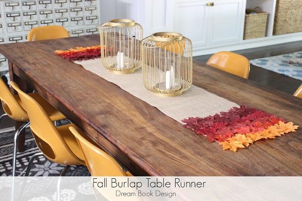 Tutorial: No-sew burlap table runner