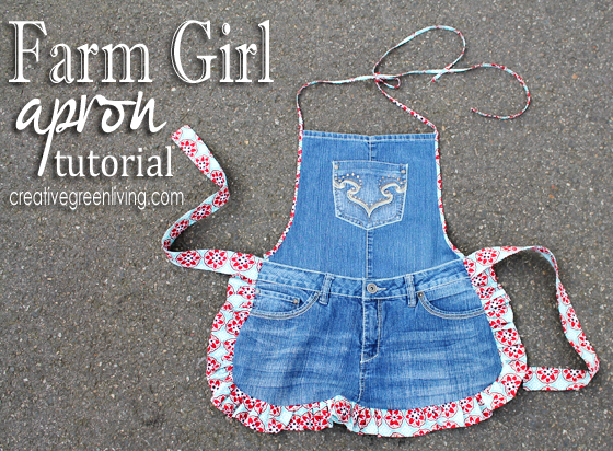 Tutorial: Recycled jeans apron