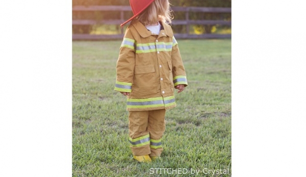 Tutorial: Kids fireman coat for dress-up or Halloween