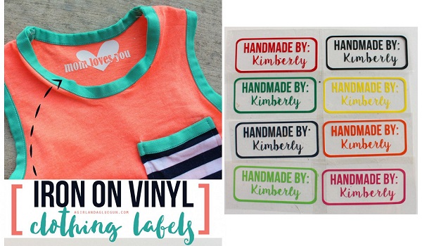 How To Make Custom Vinyl Tags (T-Shirts) DIY Clothing Labels 