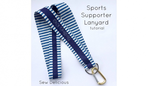 Tutorial: Sports fan or school spirit lanyard