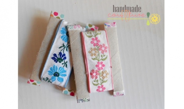 Tutorial: Paper tube ribbon storage cards