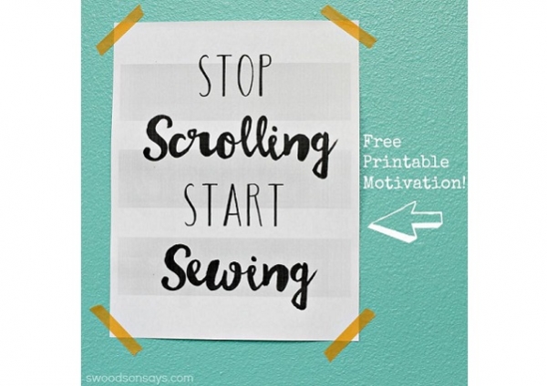 Freebie: Stop Scrolling Start Sewing