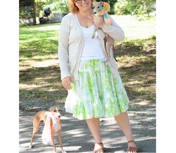 Tutorial: Tiered skirt from a vintage sheet