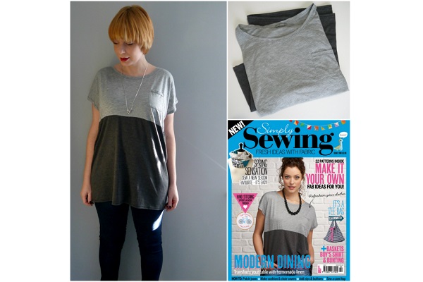 Tutorial: Easy color block t-shirt refashion