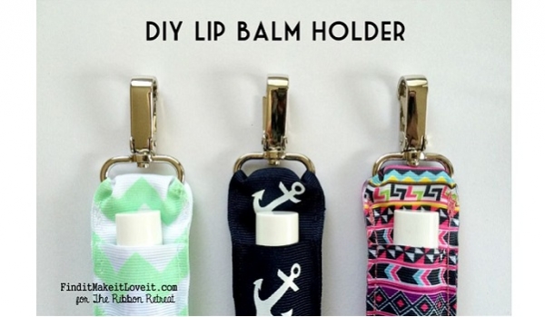 Tutorial: Easy ribbon lip balm holder