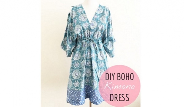 Tutorial: Boho kimono dress