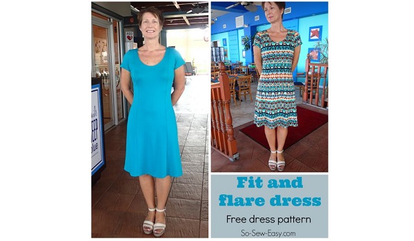 Free pattern: Fit and Flare Dress