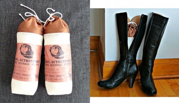 Tutorial: Coffee sack boot shapers