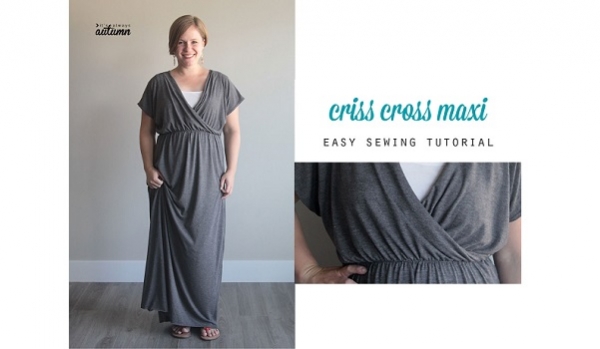 Tutorial: Criss cross maxi dress