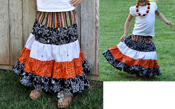 Tutorial: Little girl's tiered maxi skirt