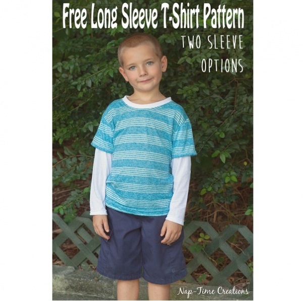 Free pattern: Boys long sleeved shirt with two sleeve options