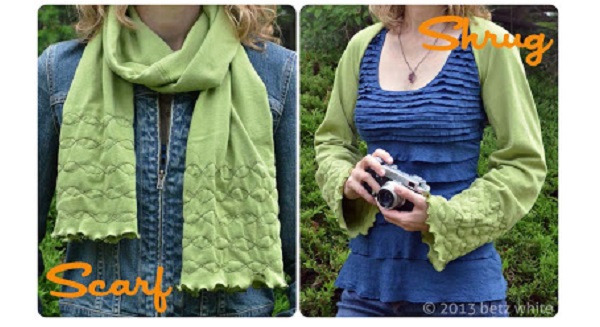 Tutorial: Make a scarf that's also a shrug