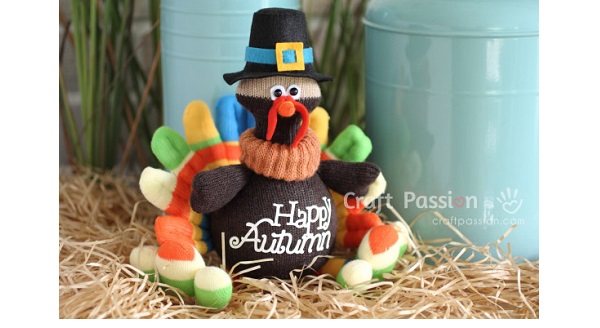 Free pattern: Sock turkey softie