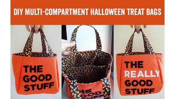 Tutorial: Trick or treat bag with two compartments