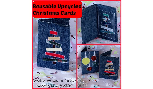 Tutorial: Reusable fabric Christmas cards