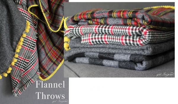 Tutorial: Simple flannel blanket with pom pom trim