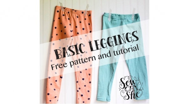 Free pattern: Girls basic leggings